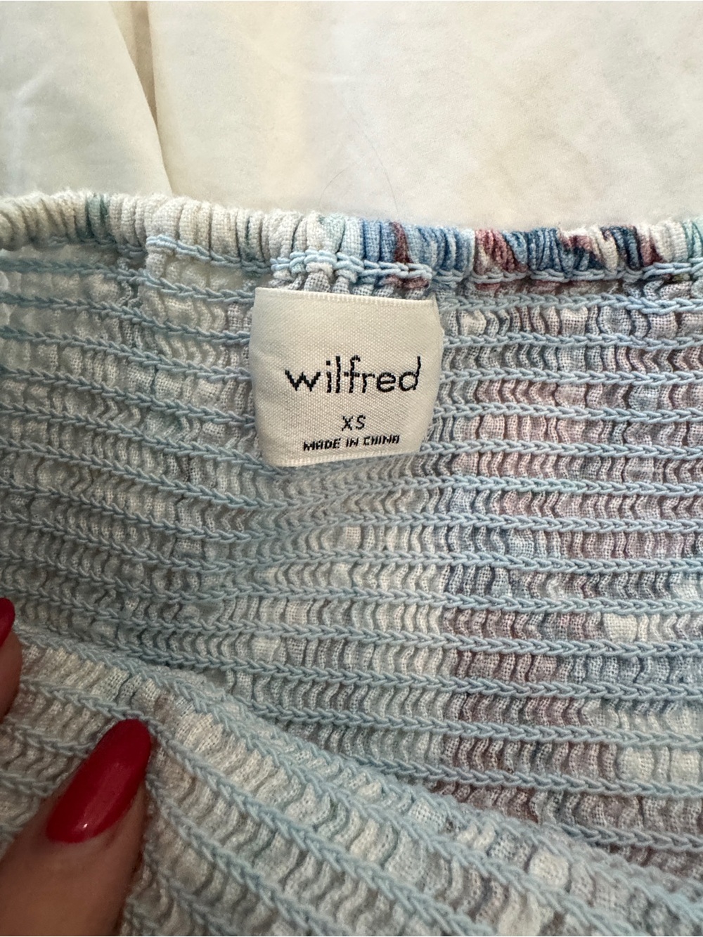 Artizia Wilfred Blue, White & Brown Floral Mini Dress - Picture 3 of 4